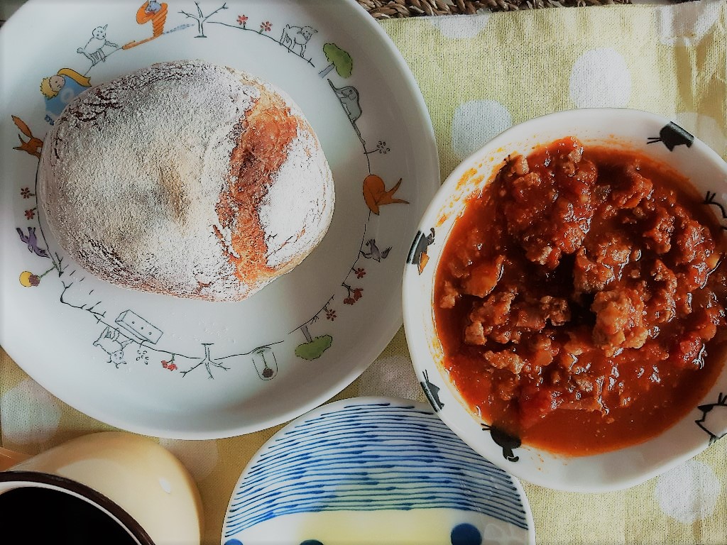 パンPAN練習曲 | 1次學會免揉蜂蜜燕麥脆皮麵包 | 不用奶油不用蛋 9 免揉蜂蜜燕麥脆皮麵包/蕃薯肉醬