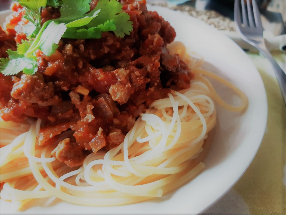 蕃茄肉醬義大利麵／Photo Credit：逆耳小姐