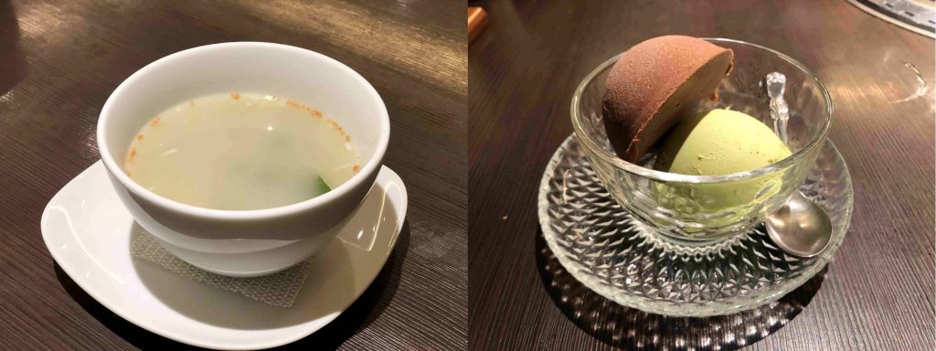 清江苑海帶濃湯及甜點／Photo Credit：逆耳小姐